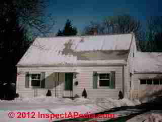 Cape cod roof snow  melt (C) D Friedman